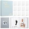 Ai Bei Parent Co. Impronta Mano e Piede Neonato Kit impronta bambino Facile da Usare Set speciali di impronte per le impronte di mani e piedi di neonati Set 14 pezzi con cornice e album fotografico (Colori macaron)