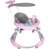 homewell Girello per bambino scalabile stabile antiscivolo per l'apprendimento della camminata e del risveglio motore 67 × 67 × 79 cm (rosa)