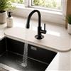 Zénoa Tappetino per lavello in diatomite ad asciugatura rapida, antiscivolo, antiscivolo, resistente agli spruzzi, assorbente naturale, 60 x 10 cm, bianco