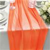 HiBeauty PRO Runner da Tavolo in Chiffon Arancione, 70 x 300 cm, 1 Pezzo, Runner da Tavolo in Tessuto per Decorazione da Tavolo, Decorazioni da Matrimonio, Decorazioni da Tavolo per Compleanni, Baby Shower