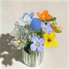Generic 14 pezzi mini bouquet di fiori in vetro soffiato a mano - piccoli ornamenti floreali colorati in vetro per decorazione mini vasi, artigianato fai da te, festa della mamma, compleanno, per donne e