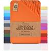 NatureMark Lenzuolo con angoli elasticizzati in jersey, in 100% cotone, in molti colori e misure, conforme all'Oeko-Tex Standard 100, 90 x 200-100 x 200 cm