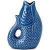 Générique Vaso per pesci bohemien, decorativo in gres porcellanato, simbolo di abbondanza, dimensione 12 cm (blu)