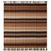 SACAR Telo Mare Kerala Matrimoniale 210x240 cm - Cotone Morbido e Assorbente - Rapida Asciugatura - Ideale per Spiaggia, Piscina, Campeggio e Casa (BROWN-BLACK)