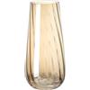 JAKY-Global Grande vaso in vetro moderno, altezza 24,9 cm, color ambra, per fiori, centrotavola e accenti decorativi, vaso alto per piante per ufficio, casa, decorazione da tavolo
