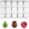 WhizNook Stampo in Silicone a Sfera, Ø42mm 3D Stampi Sferici | 15 Cavità Stampo Silicone Sfera, per Torta, Gelatina, Budino, Cioccolato, Mousse a Cupola