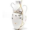 SELETTI Vaso Kintsugi in porcellana e oro