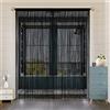 HSYLYM Tenda per Finestre e Porte - Decorazioni per Stanze e Pareti, Design di un Pezzo 244x229cm Nero