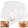 Zyren 100 Fogli Carta Alimentare 38x28cm Carta Oleata per Alimenti | Antiaderente Carte per Hamburger, Carte da Imballaggio per Panini, Patatine Fritte, Hamburger, Formaggio, Torte