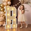 Mixifox 90cm Giallo Lettere Luminose Giganti, Lettera R | Decorazioni Compleanno, Decorazioni Festa Nozze Anniversario, Addobbi Compleanno 22 Pcs Accessory Set