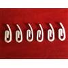 GLOBALCORPORATION Ganci paperino bianco proboscide per tende paperino in plastica Gancio Tendina per Finestra Porta fettuccia tendine scorrevoli papera nylon anelli arricciatenda e onda (200 pezzi)