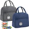 AetherAurora 2 Pezzi Borsa Termica Porta Pranzo Piccola 7L Borsa Termica Pranzo