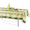 Promo Linge Tovaglia Provenzale, rettangolare o rotonda, antimacchia, 100% poliestere, limone (verde, 150 x 200 cm)