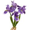 Rikyo 4 fiori artificiali in seta,bouquet di fiori, gambo lungo 45 cm fiore artificiale in poliuretano per composizioni da tavolo,centrotavola per feste e matrimoni,fiori artificiali per decorazioni(viola)