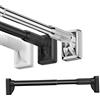 Generic Bastoni Tende a Pressione Regolabile 40-300 cm Bastone Tende Doccia in Acciaio Inox Asta Telescopico Estensibile Senza Forare per Bagno Armadio Garderobe(Black,(102-137)260-350cm)