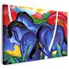 Printed Paintings Stampa su Tela (100x70cm): Franz Marc - I Grandi Cavalli Blu (1911)