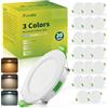 Fondiiz Set di 20 Faretti LED Soffitto Incasso Cartongesso Foro 55mm - 68mm