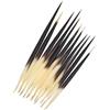 Nlinlin 10 pezzi nero Istrice Quills Bastone per Capelli Indiani Artigianato Accessori Boa da pesca Kit di progetti di cucito fai da te Nozioni e forniture di cucito