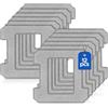Zippicks 12 panni per la pulizia di Ecovacs Winbot W2 PRO/ W2 PRO Omni/ W2 Omni/ W2 | Winbot W2 PRO / W2 PRO Omni / W2 Omni / W2 / W1 Pro / W1 Pro / W1 panni lavabili e riutilizzabili