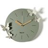 Arti & Mestieri Battito d'Ali - Orologio da parete di Design 100% Made in Italy - in Ferro, diametro 30 cm (Giada e avorio)