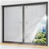 Generic Pellicola Termica Isolante Caldo E Freddo Per Vetri Finestre, Pellicole Di Isolamento Termico Foglio Di Alluminio Con Ventosa, Copertura Per Porta E Tetto Adesivo Per Parasole(Grigio,150x230cm)