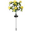 Generico Fiori Per Tombe Cimiteriali | Decorazione Floreale Commemorativa per Prato e Giardino - Con 56 LED Multicolore Fiori Commemorativi Per Tomba,Per Prato, Primavera, Ambienti Interni, Giardino, Patio, Co