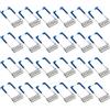PATIKIL 36x15mm Faretto Clip Molla 24pz Diodo Emettitore Illuminazione Integrata Accessori Morsetti Protettivi per Soffitto Lampada Blu
