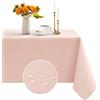 Romanstile Tovaglia Rettangolare 240x140 cm Rosa, Primavera, Copri Tavolo da Esterno Grande, Antimacchia Elegante e Modernamente Antispruzzo per 8-10 Posti, per Pranzi in Famiglia, Pasqua, Giardino