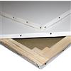 Niik Tele Tela Pittorica in Cotone Trama Fine 60 x 70 x 1,7 cm con Chiodi Laterali da Dipingere per Pittori Pittura Telaio Telato, Bianco