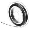 PATIKIL 11 Iarde Braccialetto Elastico Cordino, 0,5mm Cordino Elastico Rotondo Perline Cristallo per Bracciali Perline Creazione Gioielli, Nero