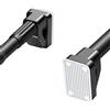 Generico Bastone Tenda a Pressione senza fori, Bastone per Tende Estensibile 40-500cm, Asta per tenda da doccia in acciaio inox antiscivolo per Bagno Armadio Balcone Cucina(Black,260-350CM)