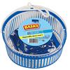 PARODI & PARODI Cestino Portamollette BASKY, Cestino Estensibile Per Mollette, Appendibile, Plastica Bianca E Blu, Art. 435