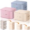 WOOWAIR 3 Pezzi di Organizzatore Autocomprimente Ultra Spazio 52x42x60cm, 3 Colori Borse Autocomprimenti, Grandi Borse Organizer Auto-comprimibili e Mobili per Piumoni e Abbigliamento