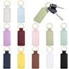 INTERWARM 60 portachiavi in pelle PU, portachiavi rettangolari in pelle con incisione, con portachiavi, per uomini e donne, fai da te, regali di Natale, compleanno, 12 colori