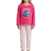 Disney Stitch Pigiami per Ragazze, T-Shirt e Pantaloni Lunghi per Bambina, Pigiami in Morbido Velluto Stitch, Taglie 3 a 8 Anni