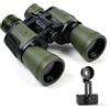EQULIUS Binocolo 20 x 50 per adulti, binocolo HD con visione notturna, binocolo compatto, con prismi BAK4 e adattatore per smartphone, binocolo tattico per caccia, escursionismo, bird watching