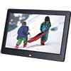 CASEGO Cornice per foto digitale da 10 pollici, cornice per foto elettronica portatile ultrasottile ad alta definizione, riproduzione fluida, nessun ritardo, funzionamento semplice (Black)