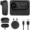 MoSundi Action Camera compatta 4K con cordino magnetico, risoluzione video 3840 x 2160, grandangolo 125°, batteria integrata da 600 mAh, supporto 512 GB, per sport, ciclismo, viaggi, gite con animali