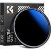 K&F Concept C-Series ND2-2000 - Filtro per obiettivo della fotocamera ND variabile ND2-2000 (1-11 stop), 18, multi-rivestito, regolabile, per EOS Rebel T7 T6 T8i T7i T6i T6s T5i SL3 SL2 90D 80D (72 mm