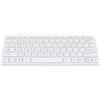 Yusat Tastiera Coreana a 78 Tasti, Tastiera Wireless Piccola e Leggera da 2,4 GHz per PC Portatile, Design Inclinato Antispruzzo
