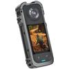 MoSundi Gabbia per fotocamera Insta360 X5 con copertura in silicone e microfono antivento per muff, struttura in lega di alluminio, manopola a sgancio rapido, dimensioni compatte