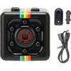 Psytfei Mini videocamera 1080P HD Visione notturna Obiettivo da 140 gradi Piccola videocamera sportiva DV per esterni Interni Nero