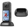 BeisDirect Base da tavolo in silicone per fotocamera panoramica Insta360 X4, supporto protettivo verticale per fotocamera sportiva Insta360 X4 da tavolo