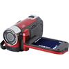 Ycauty Videocamera 4K, schermo girevole da 2,7 pollici con 48 MP, zoom 16x e luce di riempimento per vlogging (rosso)