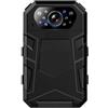 MJFVN Telecamera a prova di esplosione 2160P Mini telecamera portatile for corpo 4K HD Visione notturna a infrarossi Body Cam for polizia 16G-512GB Mini videocamera(4K＋WIFI＋GPS)