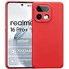KEJI Cover Custodia in TPU, Morbido Custodia Cover Slim Anti Scivolo Custodia Protezione Posteriore Cover Antiurto per Realme 16 Pro+/16 Pro Plus 5G (rosso)