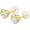 Time RoaD LOTUS 9K TIME ROAD Boucles d'oreilles HIN00198/8 Or Coeur Femme, 8, doré, Pas de gemme