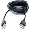 Drut Cavo di Estensione ad Alta velocità USB Maschio a USB Femmina 2.0 24AWG da 4 m da Spina a Presa 13 Piedi Nero