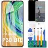 SRJTEK Per Huawei p30 lite/nova 4e LCD Screen Replacement Digitizer Glass Kits?Free pellicola temperata, colla e strumenti nero.
