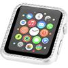 WFCKPQF Compatibile con Apple Watch Series 3 38mm Cover Protettiva, Glitter Strass di Alluminio Protezione Custodia Paraurti Rigida Metallo Case Orologio Paraurti Compatibili con Apple Watch 38mm Series 1/2/3